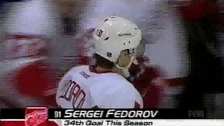 Sergei Fedorov shows unreal speed and scores vs Islanders (3 apr 2003)