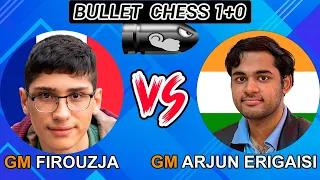 GM Alireza Firouzja vs GM Arjun Erigaisi | Bullet chess 1+0 | lichess.org