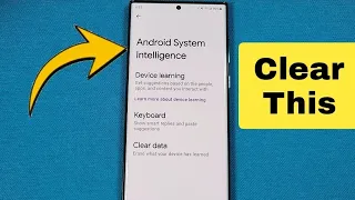 How to clear Android Intelligence System on Samsung Galaxy Android 13