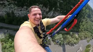 Сочи. SkyPark. Bungy 207. Вид от первого лица