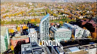 LONDON 🇬🇧 Drone 4K EALING ACTON UNITED KINGDOM UK ENGLAND