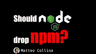 Should Node.js remove npm from its bundle?