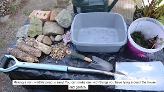 How to make a mini pond