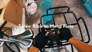 How to install your food delivery rack on your bicycle rear rack?