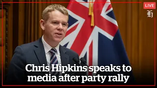 Focus Live: Labour leader Chris Hipkins speaks to media after party rally