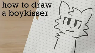 how to draw a boykisser