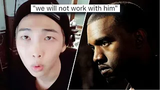 RM In LEGAL TROUBLE? Kanye West ANGRILY REACTS To RM's LYRICS About Him? RM Asks "Why This Happen"?