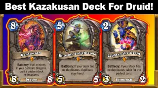 My Kazakusan Druid Is The Best In DRUID! Is Highlander Too Fractured in Alterac Valley | Hearthstone