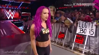 Sasha Banks Attacks Nia Jax