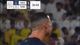 Al Nassr vs Al Shabab 29-08-2023 full first half time Cristiano Ronaldo’s two goals and assist