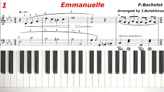 EMMANUELLE music from the Film Piano Эммануэль Музыка из фильма пианино Ноты Score sheets Bachelet