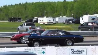 Drag Race 1970 Plymouth Duster VS Big Block Mustang Fox Body 1/8 Mile