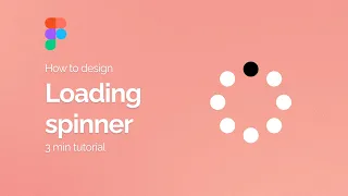 How to design animated loading spinner in Figma