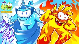 Ice And Fire Team ❄️❤️‍🔥| Best Superpowers 😎 |Om Nom Stories Presented by Little Baby Pears
