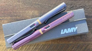 Перьевые ручки Lamy Safari Violet Blackberry и Pink Cliff, специальное издание 2024