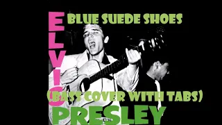 Elvis Presley - Blues Suede Shoes (Simplified Bass Line) (#basscover with tabs)