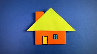 How to Make a Paper House with a chimney | Origami House | Easy Origami ART