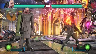 Nemesis T-Type & Venom vs Ghost Rider & Chris Redfield (Hardest AI) - Marvel vs Capcom: Infinite