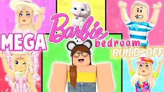 MEGA Barbie Build-Off CHALLENGE! Panda V.s. 5 FANS!