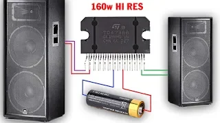 TDA7388 160W Hi-RES Audio Amplifier, Simple circuit diagram - Chế mạch âm ly đơn giản