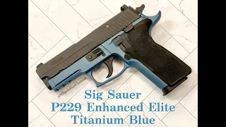 Sig P229 Enhanced Elite Titanium Blue