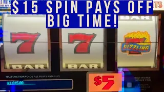 I Was So Shocked With All $15 Spins Today And I Hit A Huge Win! Nice Hit & RUN!