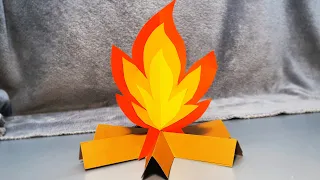 DIY Paper Campfire 🔥 How to Make a Bonfire at Home