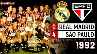 Real Madrid 0x4 São Paulo - 1992 - O SHOW DE RAÍ E MULLER NA HISTÓRICA FINAL DO RAMÓN DE CARRANZA!🏆