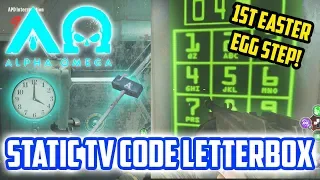 Alpha Omega STATIC TV CLOCK CODES 1st Easter Egg Step