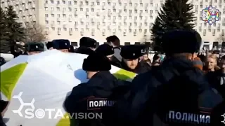 В Архангельске полиция зачистила палаточный городок по приказу губернатора И. Орлова