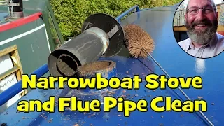 82. Narrowboat Stove and Flue Pipe Clean