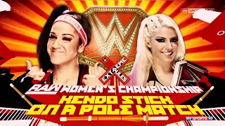 WWE Extreme Rules 2017: Alexa Bliss vs Bayley (Kendo Stick on a Pole Match) Official Match Card