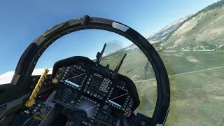 Flight simulator 2020 f18 low flying! [ultra graphics]