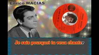 Karaoke Tino - Enrico Macias - La Femme de mon Ami - Avec choeurs