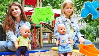 Беби Боны и Сестрички на Детской Площадке! | Как Ухаживать за Беби Бон - Видео для Девочек