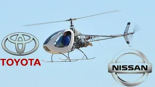Homemade Helicopter using a TOYOTA and NISSAN engines