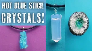 DIY Crystals/Geodes from Hot Glue Sticks! (No Glue Gun Needed)