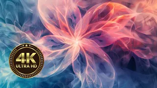 🌌 Abstract Elements Background Video- 4K 3D Relaxing Geometry and Flower Screensaver ( No Music)