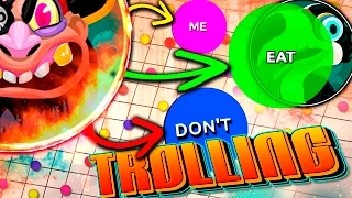 Agar.io TROLLING " DON'T EAT ME" / 2v. / AFK TROLL