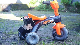 HOW TO MAKE AN ELECTRIC BIKE, CHILDREN'S BIKE