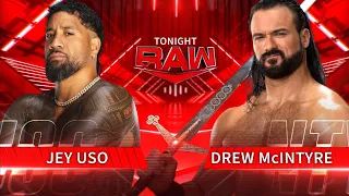 Jey Uso Vs Drew McIntyre - WWE Raw 18/09/2023 (En Español)