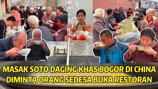 MASAK BESAR SOTO KUNING KHAS BOGOR DI DESA BARU, BERSAMAAN DENGAN ADANYA KERAMAIAN FESTIVAL CHINA