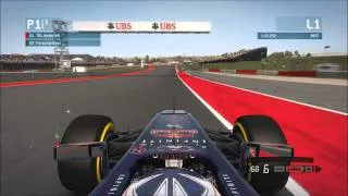 F1 2013 UNITED STATES Hotlap (1:34.957)