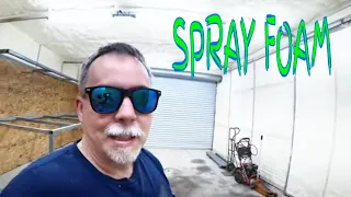 I had my metal building spray foamed! The whole process.