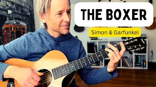 How to play "The Boxer" by: Simon and Garfunkel (acoustic guitar lesson, tabs)