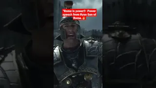 Rome is power! Powerful Speech from Ryse son of Rome