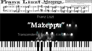 Liszt - Mazeppa Transcendental Étude No. 4, Relaxing Piano music | Reactive visualizer