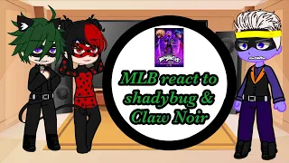 Miraculous ladybug and cat noir react to Shadybug and claw noir