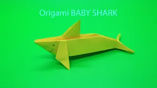 Origami Baby Shark | Hiu kertas