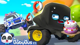 El Coche Monstruo Que Robó el Pastel | Mecánico Bebé Panda | Canciones Infantiles | BabyBus Español